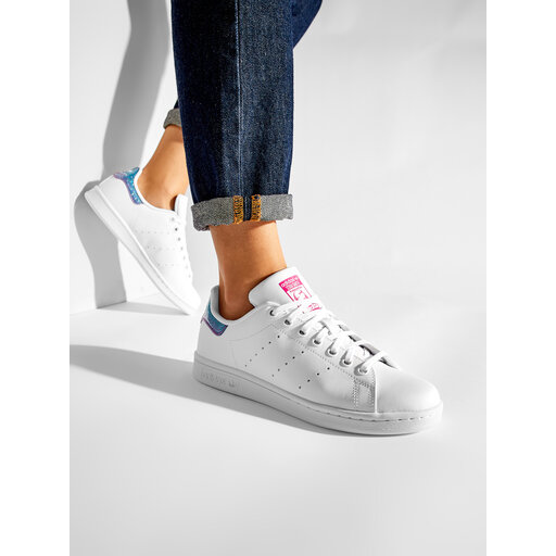 Schuhe adidas Stan Smith J GZ1548 Ftwwht Ftwwht Pink de.eschuhe.ch