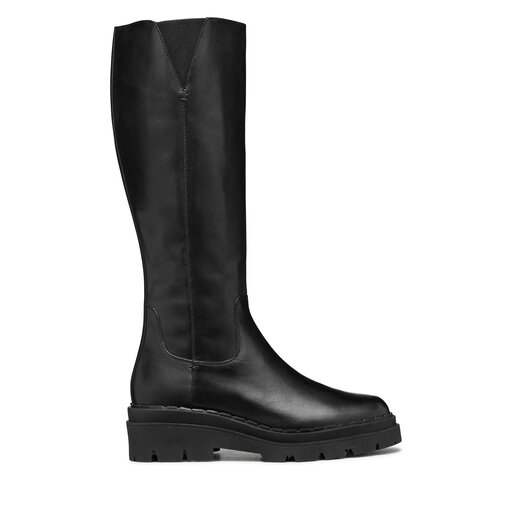 Kozaki Geox D Felleny D46XED 043NH C9999 Czarny | eobuwie.com.pl