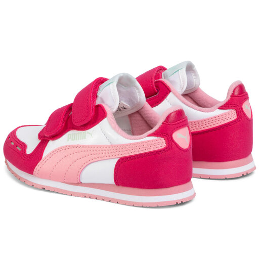 Laisvalaikio batai Puma Cabana Racer Sl V Ps 360732 81 Puma White/Bright  Rose/Peony • Www.eavalyne.lt