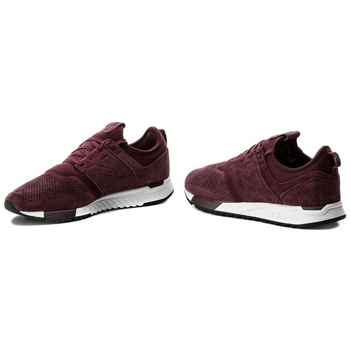 Sneakersy New Balance MRL247LR Bordowy eobuwie .pl