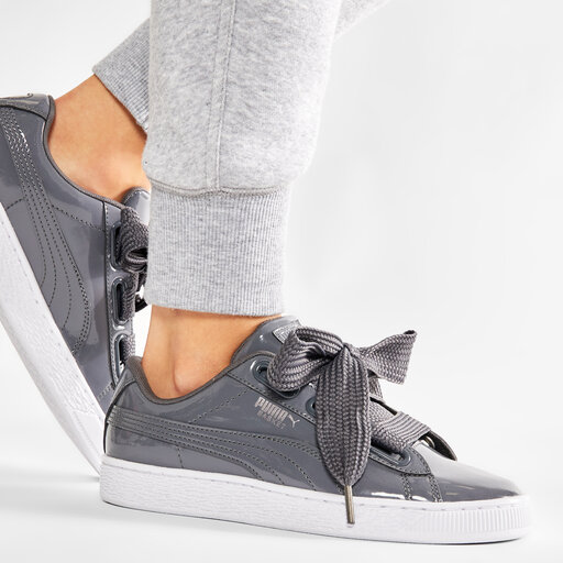 Puma Basket Heart Graue Puma Schuhe Damen Puma Basket Heart Patent
