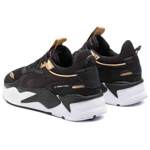 Puma rsx trophy black gold top