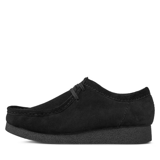 Мокасини Clarks Wallabee Evo 261728207 Чорний | evzuttya.com.ua