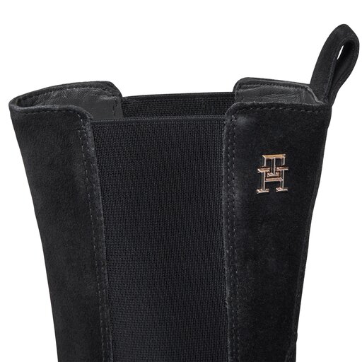 Klassische Stiefeletten Tommy Hilfiger Essential Suede Chelsea Boot FW0FW07489 Blau