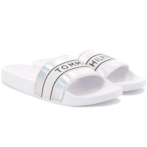 Tommy hilfiger mirror slides clearance women's