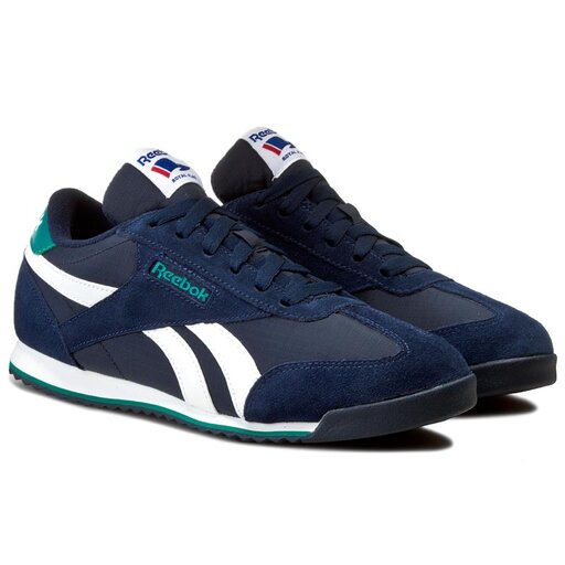 Buty Reebok Royal CL Rayen M46661 Navy White Emerald eobuwie .pl