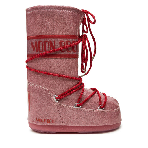 ★moon JB-LIMITED MJB-504 Śniegowce Moon Boot Icon Junior Glitter 80D3400290 Różowy