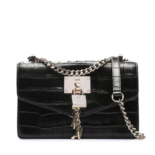 Sac a main DKNY Elissa Sm Flap Shoul R333PC81 Noir chaussures