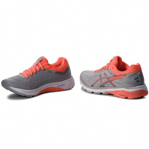 Asics gt-1000 7 womens mid grey deals flash coral