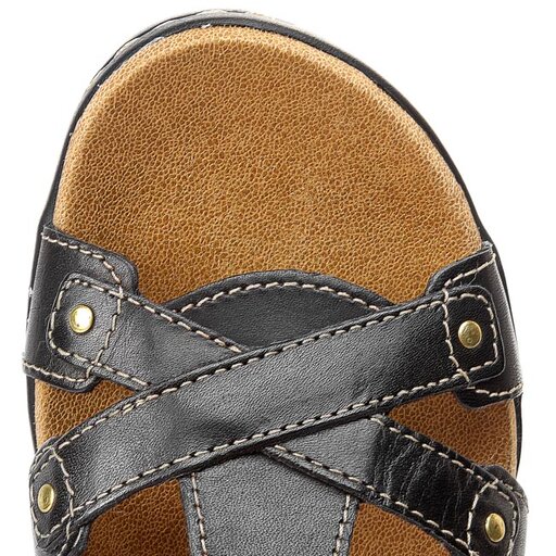 Sand le Clarks Hayla Flute 261055954 Black Leather eobuv.sk