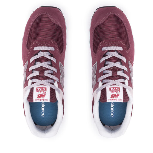 Sneakersy New Balance GC574GB Bordowy | eobuwie.com.pl