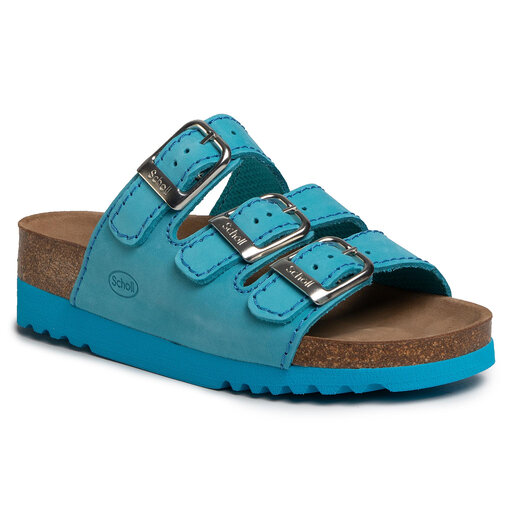 Mules / sandales de bain Scholl Rio Ad F23012 2173 350 Total Turquoise |  chaussures.fr