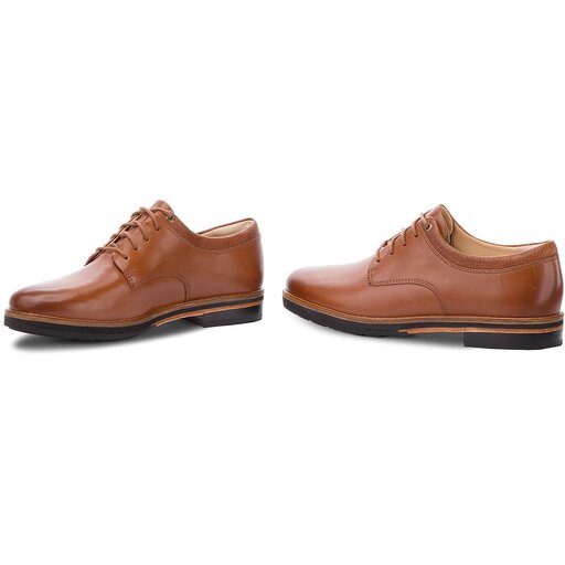 Oxfordice Clarks Frida Derby 261359764 Dark Tan Leather ecipele.hr