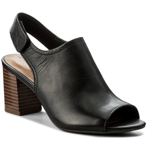 Sanda y Clarks Deva Jayleen 261307484 Black Leather eobuwie .pl