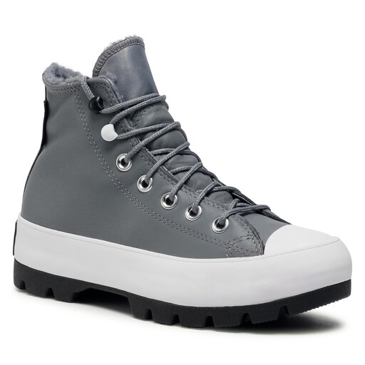 Trampki Converse Ctas Lugged Winter Hi GORE TEX 569555C Szary eobuwie .pl