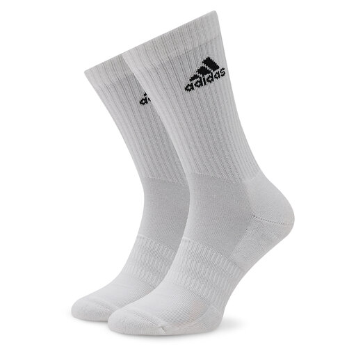 Lot de 3 paires de chaussettes hautes noir + blanc + gris Adidas  Performance