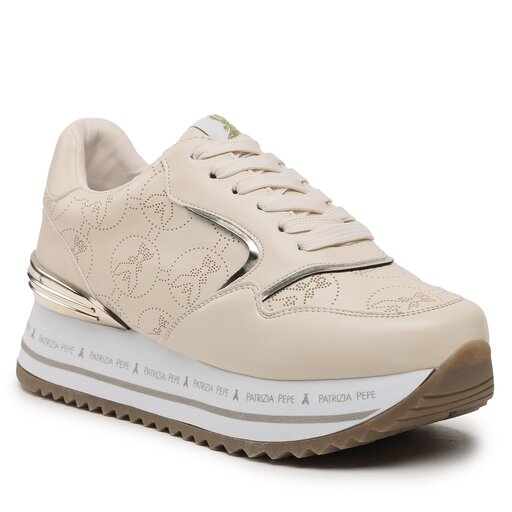 Sneakers Patrizia Pepe PJ216.02 S Beige Platino fr.eschuhe.ch