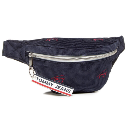 Sac banane Tommy Jeans Tjw Logo Tape Bumbag Cord AW0AW091020 Bleu
