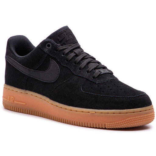 Schuhe Nike Air Force 1 07 Lv8 Suede AA1117 001 Black Black Gum Med Brown eschuhe