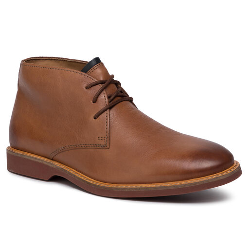 Botines planos Clarks Atticus Limit 261367407 Tan Leather zapatos.es