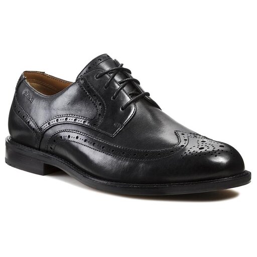 Scarpe basse Clarks Dorset Limit 203550028 Black Leather