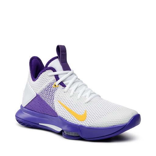 Zapatos Nike Lebron Witness IV BV7427 100 White/Amarillo/Field Purple • Www.