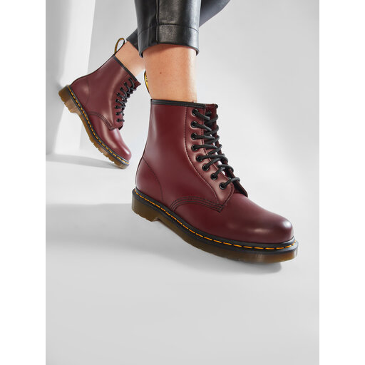 Doc martens cherry red boots hot sale