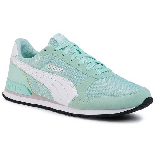 puma white teal green