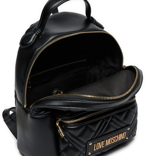 Love moschino black backpack discount