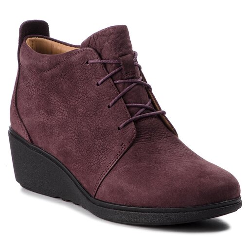 Stiefeletten Clarks Un Tallara Eva 261355504 Aubergine eschuhe