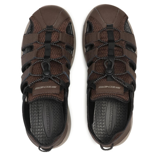 Sanda y Skechers Journeyman 2 51834 BRN Brown eobuwie .pl