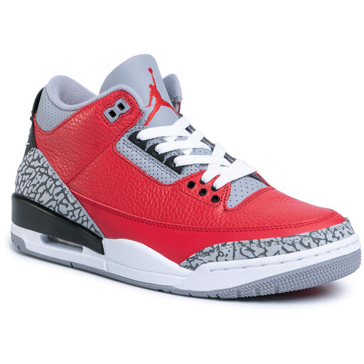 Jordan 3 red grey Clearance