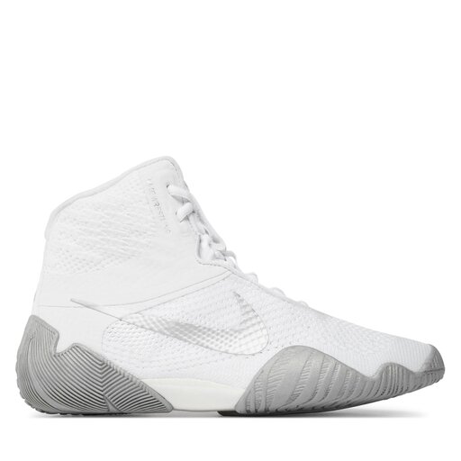 White and gold nike wrestling shoes on sale
