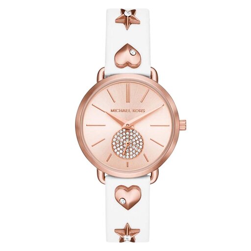 Michael kors portia rose gold sale