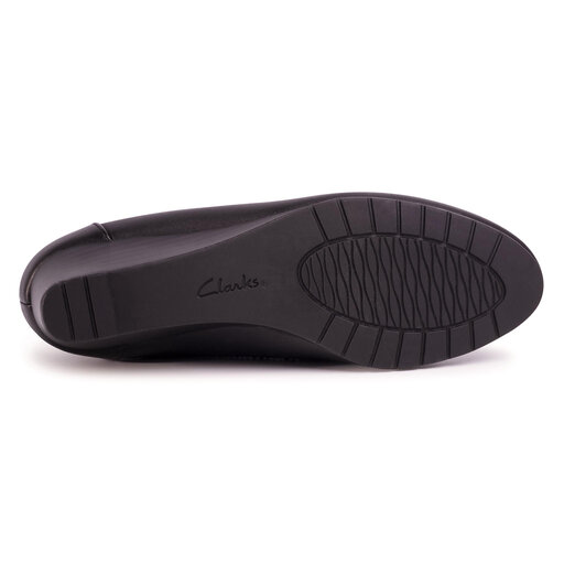 Pusba iai Clarks Mallory Berry 261453344 Black Leather eavalyne.lt