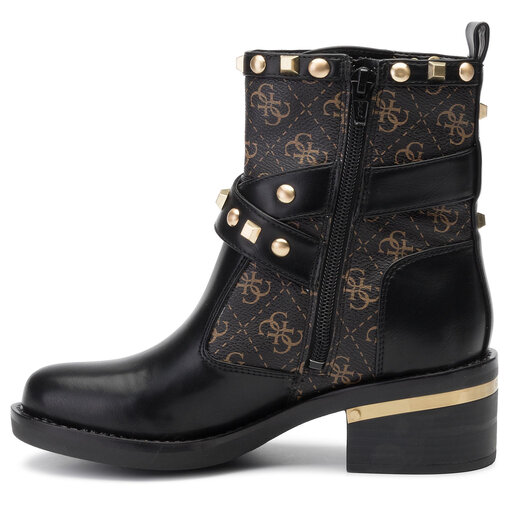 Bottines Guess Fenix FL7FEN FAL10 BLACK/BROWN • Www.chaussures.fr