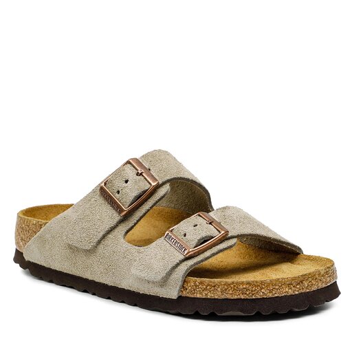 Pantoletten Birkenstock Arizona Bs 0951303 Khakifarben eschuhe