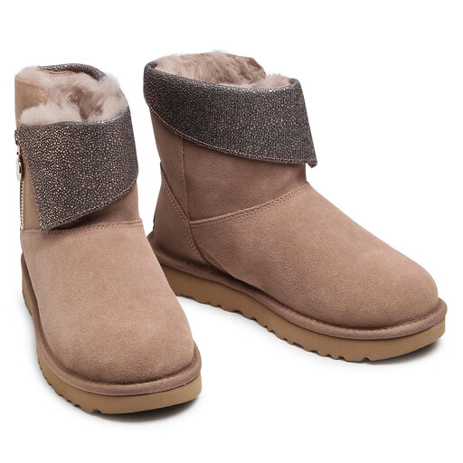 Μπότες Χιονιού Ugg W Classic Caviar Mini 1112498 Μπεζ