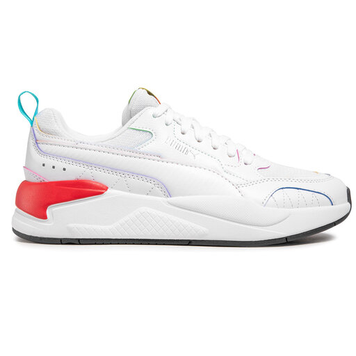 Laisvalaikio batai Puma X-Ray² Square Rainbow 368856 01  White/White/Blue/Poppy Red • Www.eavalyne.lt