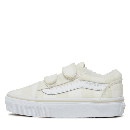 Vans old skool velcro true outlet white