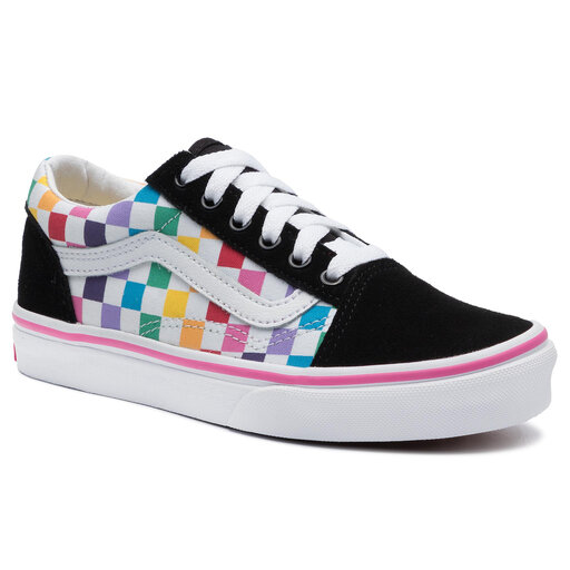 Vans multicolor checkerboard old skool on sale