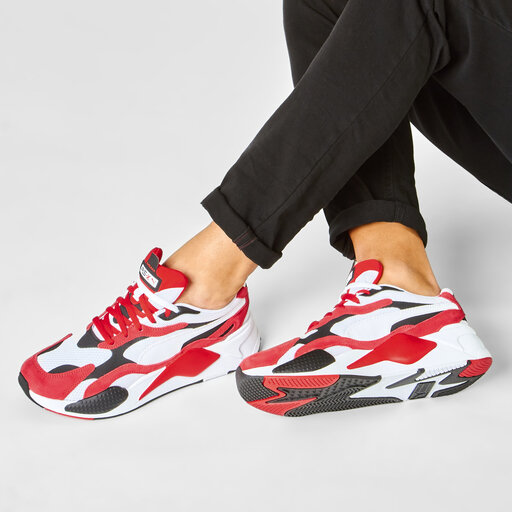 Laisvalaikio batai Puma Rs-X³ Super 372884 01 Puma White/High Risk Red •  Www.eavalyne.lt
