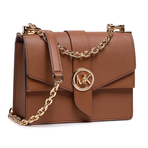 Handtasche MICHAEL Michael Kors Greenwich 32S1GGRC0L Braun eschuhe