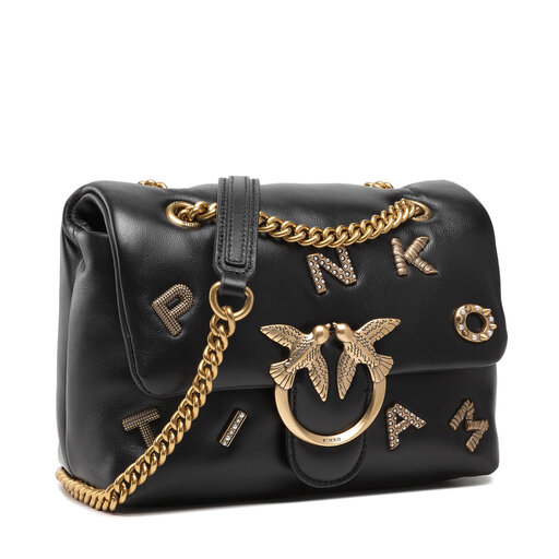 Handtasche Pinko Love Mini Puff Logo Jewel Cl PE 22 PLTT 1P22K8 Y7X6 Schwarz eschuhe