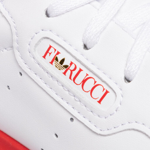 Adidas originals womens sleek super trainer white / white / red clearance