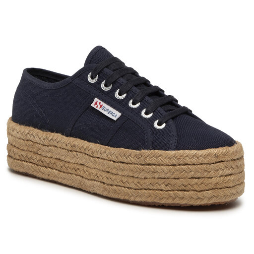 Superga platform espadrille white online