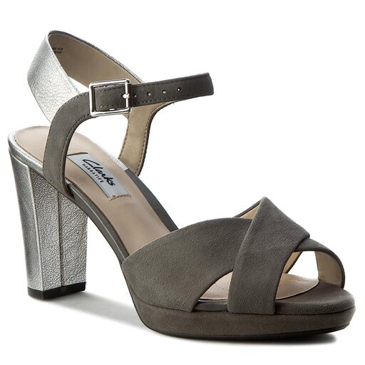 Clarks Kendra Petal 261243434 Dark Grey Suede