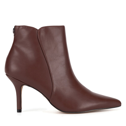 Bottine talon aiguille marron new arrivals