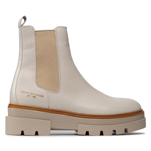 Tommy Hilfiger Monochromatic Chelsea Boot Chunky Sole Tommy Hilfiger Black Leather Chunky Chelsea Boots Winter Boots  Chelsea Boots Gabor Ankle Boot