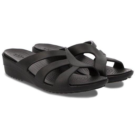Crocs sanrah strappy wedge store
